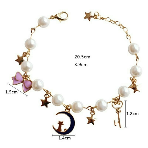 Sailor moon frux pearl charm bracelet - Picture 6 of 7
